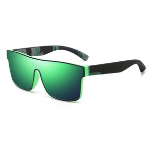 Lunettes de soleil carrées surdimensionnées polarisées à monture intégrale avec logo personnalisé, dégradé miroir, protection UV400, couleur gris champagne TZHFKJ, unisexe, vente en gros - Product Image 6