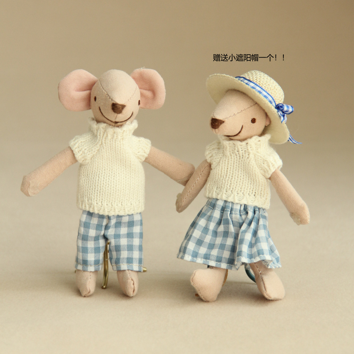 Couple de souris 13 cm