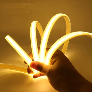 Bande lumineuse <span class=keywords><strong>LED</strong></span> étanche IP67, 220V COB, <span class=keywords><strong>ruban</strong></span> <span class=keywords><strong>LED</strong></span> d'extérieur, 288LED, haute densité, lumière linéaire, Flexible, décoration de la maison - Product Image 4