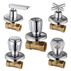 Nhà Máy Giá 1/2 "Kích Thước 57-3 Brass Bóng Van Màu Đôi Góc Van Nước Bóng Van