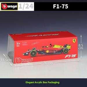 Modellino <span class=keywords><strong>Auto</strong></span> da Corsa Formula <span class=keywords><strong>1</strong></span> SF23 #16 #55 del 2023 di Alta Qualità in <span class=keywords><strong>Scala</strong></span> <span class=keywords><strong>1</strong></span>:<span class=keywords><strong>24</strong></span> in Lega con Casco per Decorazione - Product Image 4