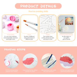 Pour CHENISTORY <span class=keywords><strong>facile</strong></span> bricolage <span class=keywords><strong>peinture</strong></span> par numéros Kits <span class=keywords><strong>débutant</strong></span> soleil image <span class=keywords><strong>abstraite</strong></span> fleurs maison cadeau lin matériel paysage - Product Image 3