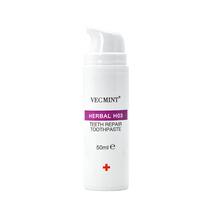 Dentifrice OEM en mousse à base de plantes sans fluorure pour adultes, blanchissant et soignant les dents sensibles