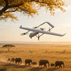 Drone M12 Original avec charge utile de 55 kg - Patrouille GPS anti-brouillage longue portée de 80 km, UAV - Product Image 1