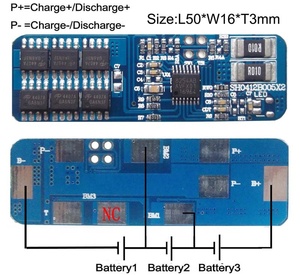 <span class=keywords><strong>BMS</strong></span> <span class=keywords><strong>3S</strong></span> <span class=keywords><strong>10A</strong></span> PCM 11.1V - Product Image 2