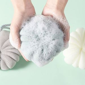 Large Soft Pumpkin <b>Shower</b> Ball Bubble Net Bath Flower Luxury Mesh Loofah Rubbing Bath Towel <b>Shower</b> Flower Wholesale - Product Image 2