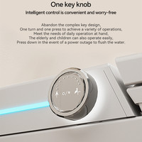 Salle de bain WC flottant Commode Foot Sensor Flip Electric Intelligent Wall Hung Toilette murale Toilette intelligente avec veilleuse