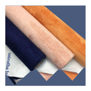 Suave 0,8mm autoadhesivo tapicería decorativa vegana PU gamuza Artificial imitación <span class=keywords><strong>cuero</strong></span> sintético pegatina <span class=keywords><strong>para</strong></span> muebles Coche - Product Image 2
