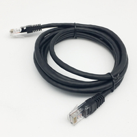 Cat5e kabel Ethernet kabel Patch hitam kabel Cat5e kabel jaringan pendek kabel Ethernet