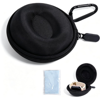 Étui de montre intelligente en EVA imperméable avec logo personnalisé, pochette zippée, sac de rangement semi-rigide portable pour les voyages en extérieur, montres intelligentes