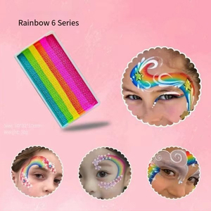 Profesional 6 colores lavable Cosplay maquillaje pintura corporal pintura facial colorida para <span class=keywords><strong>Halloween</strong></span> y Navidad - Product Image 5