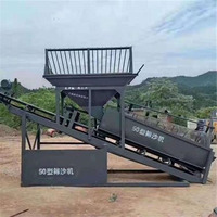 Fabriqué en Chine Machine de criblage de sable 50m ³/h Machine de tamisage de sable de construction Écran de trommel stationnaire électrique