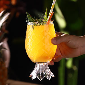 Bicchiere da Cocktail in Vetro a Forma di Ananas, <span class=keywords><strong>Design</strong></span> Creativo per Bevande Fredde, Vino, Succo, Acqua, per Feste e Uso Personale - Product Image 4