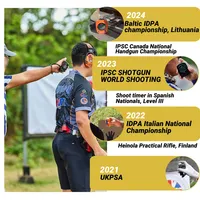 Stopwatch Timer Tembak Digital Genggam Kronograf Stopwatch dengan Lampu Latar Otomatis untuk Olahraga Menembak Senjata Api