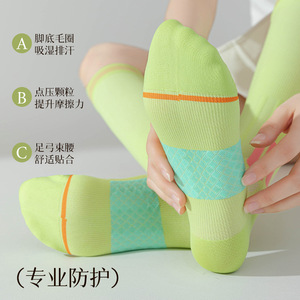 Performance athletic <b>socks</b>, <b>compression</b> calf <b>socks</b>, segmented <b>compression</b>, bright colors, suitable for <b>running</b>, fitness, - Product Image 2