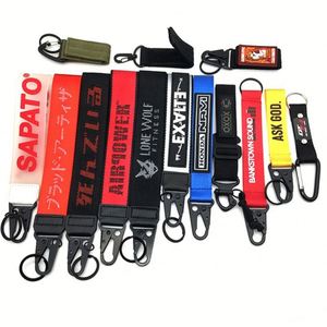 Factory Custom Logo Eagle Hook Olecranon Key Carabiner Hand Wrist Strap Nylon Keychain Holder Short <b>Lanyard</b> - Product Image 3