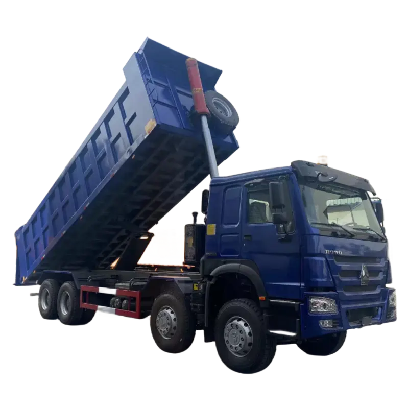 New Sinotruk Howo 8x4 Truck 12 Wheel Heavy Dump Tipper Dumper with Diesel Fuel Left Steering 4x2 Drive Prices