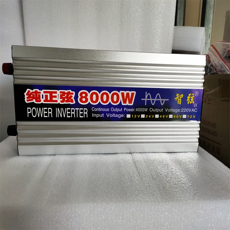 Заводские инверторы постоянного/переменного тока 60000 ВАТТ Инвертор, до 220 В, 10000 Вт мощность 12 В 24 В 48 В 60 В 8000 Вт чистый синусоидальный инвертор