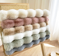 Tapis en fausse fourrure de lapin lavable, tapis de sol en velours bulle, couverture de chevet, tapis en fourrure de renard pour salon et chambre à coucher