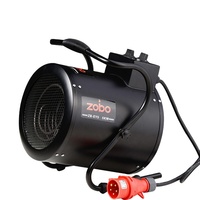 ZOBO - Calentador de Aire Eléctrico Industrial Portátil, Ventilador de Aire Caliente para el Hogar, 2KW, 3KW, 5KW, 9KW, 15KW, 30KW, Elemento Calefactor de Acero Inoxidable