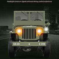 Camion RC tout-terrain EPT 1:10 échelle D888 Willys, 2,4 GHz, 4 roues motrices, avec lumières