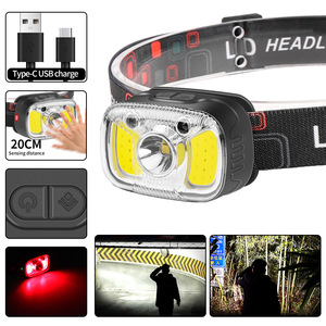 XPG COB LED Headlamp 6cm x 4cm x 3cm Ultra Bright Portable Light For Outdoor <b>Camping</b> Hiking - Product Image 4