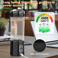 700ml USB Oplaadbare Draagbare Blender Draadloos BPA Vrij Lekvrij Smoothie Maker voor Sap Shakes Reizen Gym Huis Kantoor