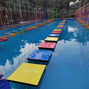 YUHualong - Pierres flottantes colorées - Obstacles - Acier de qualité commerciale - PVC - Parcours aquatique - Pour parcs aquatiques - 100-500 kg - Product Image 2