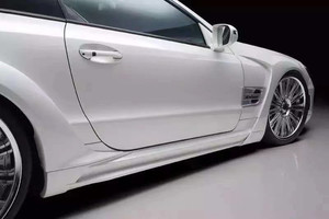 Kit carrosserie large Mercedes SL R230, style WD amélioré, pare-chocs avant et arrière, spoiler, état neuf - Product Image 5