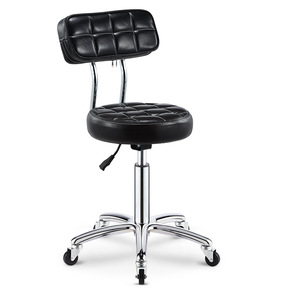 Tabouret pivotant en cuir pour <span class=keywords><strong>bar</strong></span>, café, salon <span class=keywords><strong>de</strong></span> coiffure, <span class=keywords><strong>chaise</strong></span> à dossier relevable, <span class=keywords><strong>chaise</strong></span> pivotante pour bureau à domicile - Product Image 1