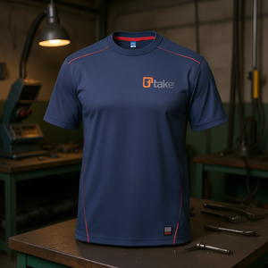 Ttake T-shirt à manches courtes bleu XS Performance Fit pour vêtements de travail - Product Image 3