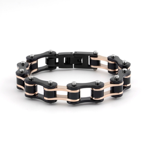 Chaîne de <span class=keywords><strong>moto</strong></span> en acier inoxydable tendance multicolores de 10 mm, bijoux de chaîne de vélo, bracelet pour les amateurs de vélo, <span class=keywords><strong>cadeau</strong></span> - Product Image 5