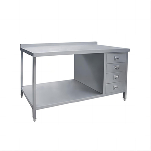 Tavolo da lavoro ristorante commerciale tavolo da cucina in acciaio inox panca da cucina - Product Image 6