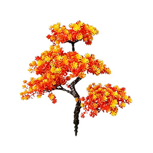 Branches artificielles en feuilles d'érable, 38 cm, couleur orange, décoration pour l'entrée de la maison, table, décoration d'automne - Product Image 2