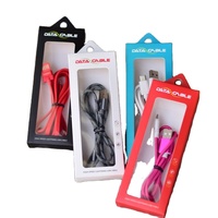 Boîte d'emballage en carton pliable pour accessoires mobiles personnalisés, câble de charge rapide USB, emballage pour chargeur