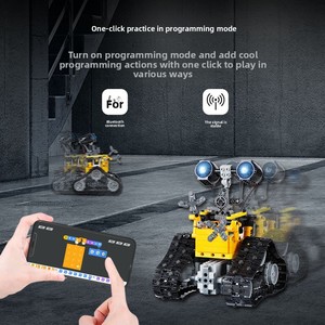 <span class=keywords><strong>Robot</strong></span> WALL-E Intelligent pour la programmation par application, télécommande, blocs de construction en plastique, jouet modèle pour enfants, usine - Product Image 5