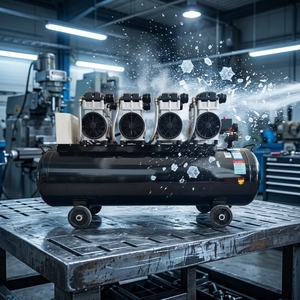 Compressore d'aria portatile a vite con avviatore di emergenza per auto e compressore d'aria da 3 CV, marca NP - Product Image 1