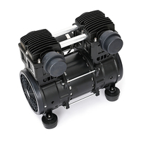 Compresseur d'air portable de haute qualité avec moteur sans huile et moteur petite pompe d'aérateur à piston à bruit pour les étangs de pisciculture