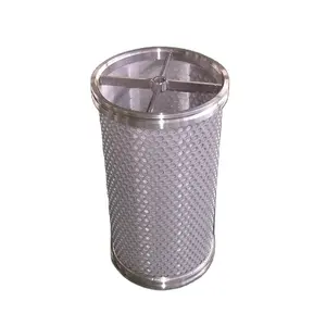 Filtro in acciaio inossidabile filtro a cestello in maglia sinterizzata in acciaio inossidabile cestini per filtri industriali rete metallica di ferro