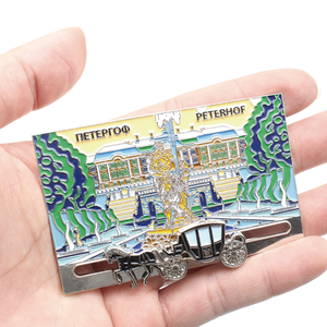 หรูหราเลื่อน Peterhof Carriage โลหะรัสเซียตู้เย็นแม่เหล็ก st.petersburg ของที่ระลึก - Product Image 4