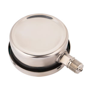 Manometro Idraulico Antiurto in Acciaio Inossidabile con Riempimento a Glicerina per Pressione Olio Sicura - Product Image 4