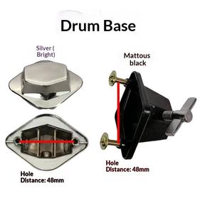 Koleksi Aksesoris Drum Kit Steel Jazz dengan Stand Snare dan Bass Drum, Hook, dan Perlengkapan Ear Hardware - Product Image 4