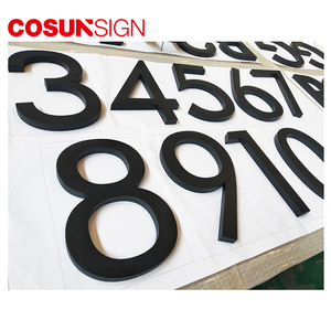 COSUN室内金属房屋牌号标志现代设计住宅地址标志，公寓和酒店大折扣 - Product Image 1