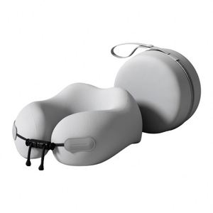 2026 Promotion Grey Polyester <b>Memory</b> Foam Soft U-Shaped Neck Pillow With <b>Box</b> for Office - Product Image 6