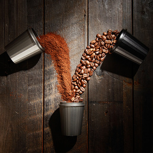 Dispensador de café en polvo, taza portafiltro de aluminio, accesorio para molinillo de café, color sólido, estilo sencillo - Product Image 1