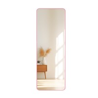 Cermin Lantai Ukuran Penuh Desain Minimalis untuk Kamar Tidur Anak Perempuan, Cermin Rias Trendy, Cermin untuk Mencoba Pakaian, Toko Pakaian, Kamar Asrama