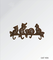 Koala mural mignon en fonte crochets muraux pour animaux porte-clés crochets porte-chapeau porte-manteau figurine Koalas