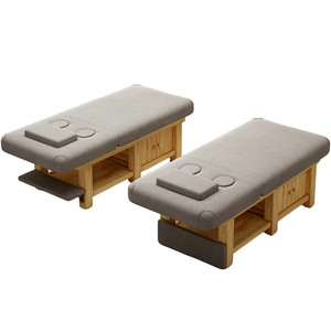 เตียงนวดไม้สำหรับร้านเสริมสวย-เตียงรวมสำหรับการนวดและการรักษาความงาม-เตียงบำบัด - Product Image 2