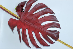 12 feuilles <span class=keywords><strong>de</strong></span> palmier Tropical artificielles, feuilles vertes <span class=keywords><strong>de</strong></span> Monstera, pour plage hawaïenne, Table <span class=keywords><strong>de</strong></span> fête d'anniversaire - Product Image 6