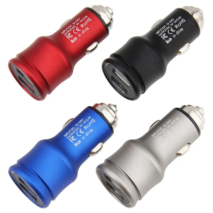 Portable 5V 3.4A Dual Port Mini USB Car Phone Charger Adapter Fast Charging For iPhone Samsung Android Mobile Phone Tablet
